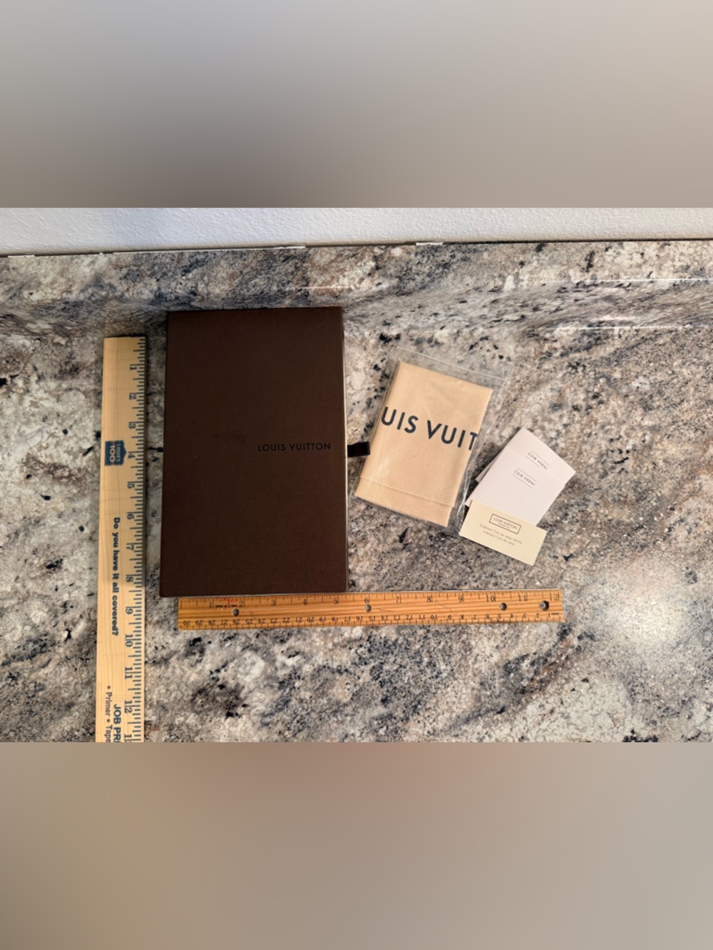 Louis Vuitton Empty Box w/ Dustbag and paperwork